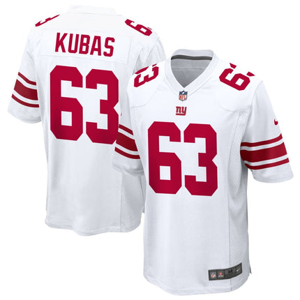 Jake Kubas New York Giants 2025 Game Jersey - White