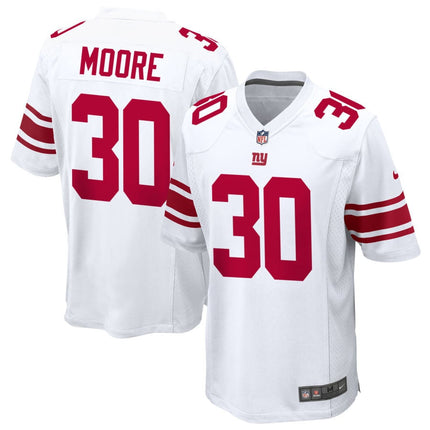 TJ Moore New York Giants 2025 Game Jersey - White