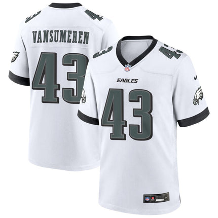 Ben VanSumeren Philadelphia Eagles 2025 Game Jersey - White