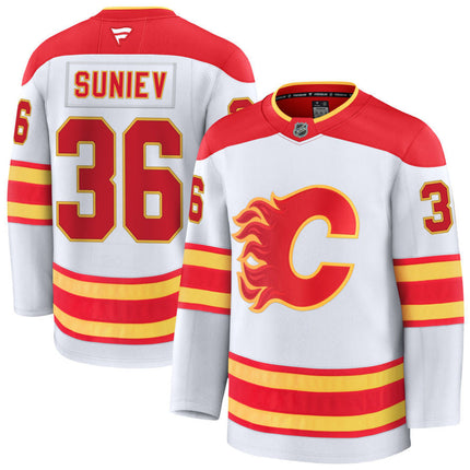 Aydar Suniev Calgary Flames 2025 Away Jersey - White