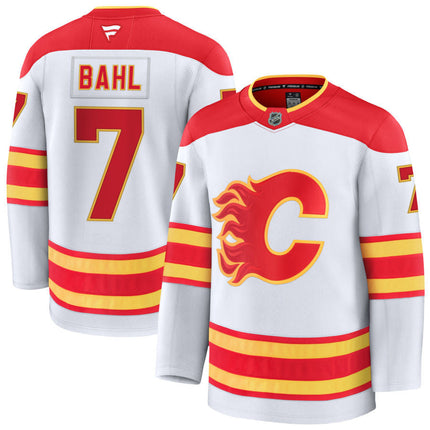 Kevin Bahl Calgary Flames 2025 Away Jersey - White