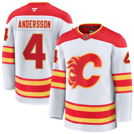 Rasmus Andersson Calgary Flames 2025 Away Jersey - White