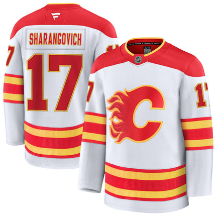 Yegor Sharangovich Calgary Flames 2025 Away Jersey - White