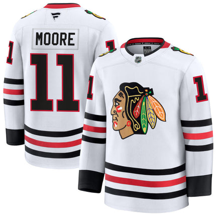 Oliver Moore Chicago Blackhawks 2025 Away Jersey - White