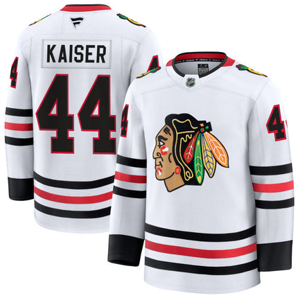 Wyatt Kaiser Chicago Blackhawks 2025 Away Jersey - White