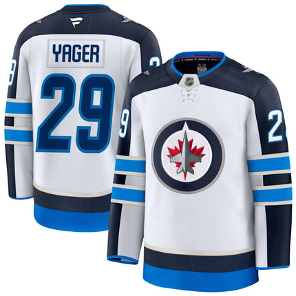 Brayden Yager Winnipeg Jets 2025 Away Jersey - White