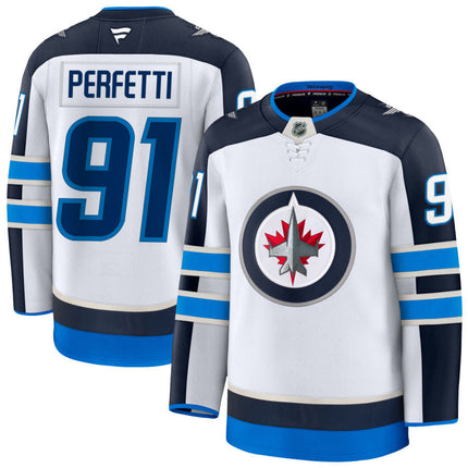Cole Perfetti Winnipeg Jets 2025 Away Jersey - White