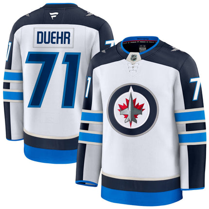 Walker Duehr Winnipeg Jets 2025 Away Jersey - White