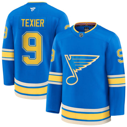 Alexandre Texier St. Louis Blues 2025 Alternate Jersey - Blue