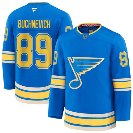 Pavel Buchnevich St. Louis Blues 2025 Alternate Jersey - Blue