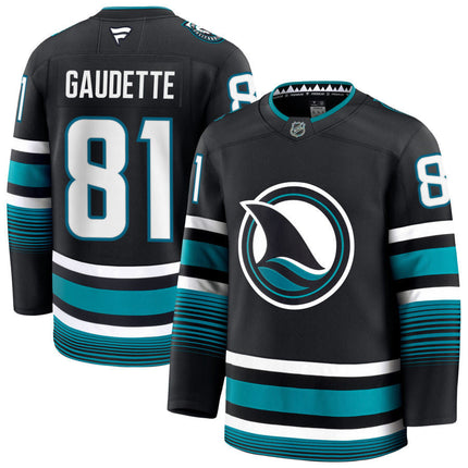 Adam Gaudette San Jose Sharks 2025 Alternate Jersey - Black