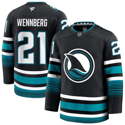 Alexander Wennberg San Jose Sharks 2025 Alternate Jersey - Black