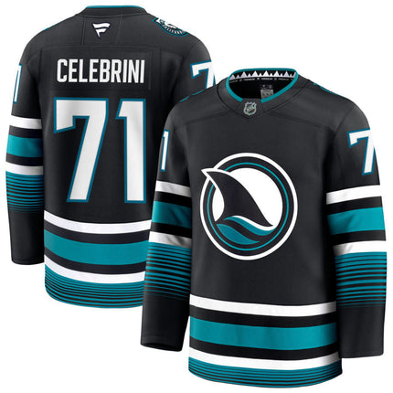 Macklin Celerini San Jose Sharks 2025 Alternate Jersey - Black