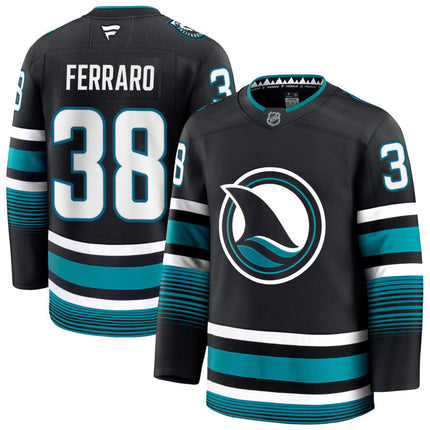 Mario Ferraro San Jose Sharks 2025 Alternate Jersey - Black