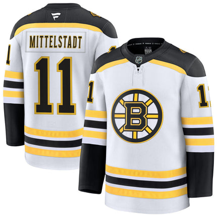 Casey Mittelstadt Boston Bruins 2025 Away Jersey - White