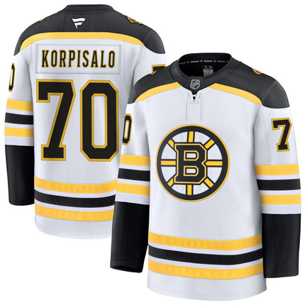 Joonas Korpisalo Boston Bruins 2025 Away Jersey - White