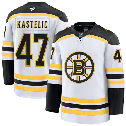 Mark Kastelic Boston Bruins 2025 Away Jersey - White