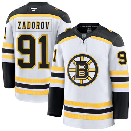 Nikita Zadorov Boston Bruins 2025 Away Jersey - White