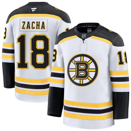 Pavel Zacha Boston Bruins 2025 Away Jersey - White