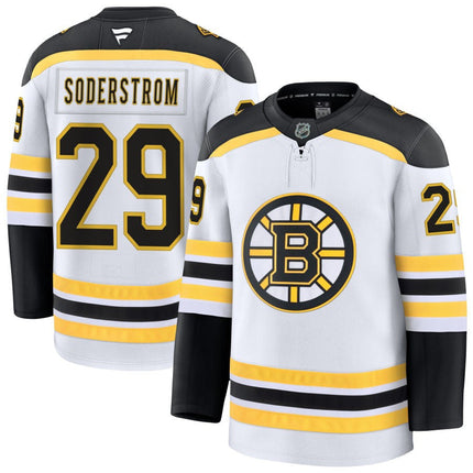 Victor Soderstrom Boston Bruins 2025 Away Jersey - White