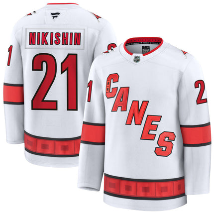 Alexander Nikishin Carolina Hurricanes 2025 Away Jersey - White
