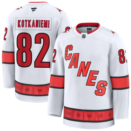Jesperi Kotkaniemi Carolina Hurricanes 2025 Away Jersey - White