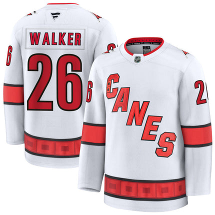 Sean Walker Carolina Hurricanes 2025 Away Jersey - White
