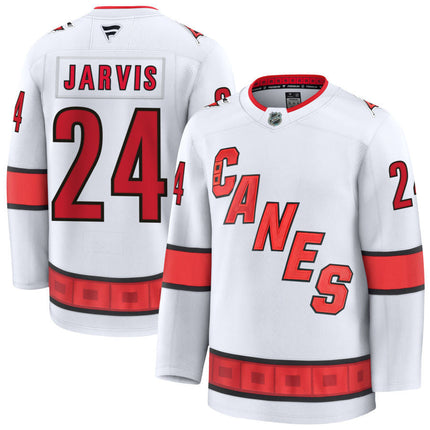 Seth Jarvis Carolina Hurricanes 2025 Away Jersey - White