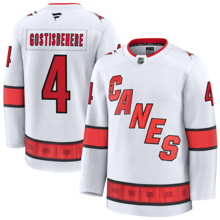 Shayne Gostisbehere Carolina Hurricanes 2025 Away Jersey - White