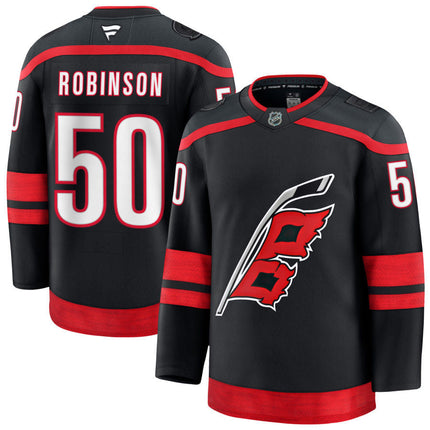 Eric Robinson Carolina Hurricanes 2025 Home Jersey - Black
