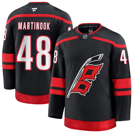 Jordan Martinook Carolina Hurricanes 2025 Home Jersey - Black