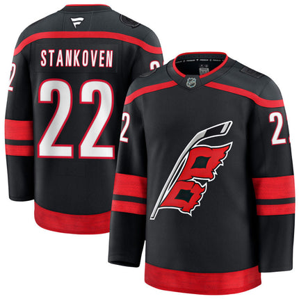 Logan Stankoven Carolina Hurricanes 2025 Home Jersey - Black
