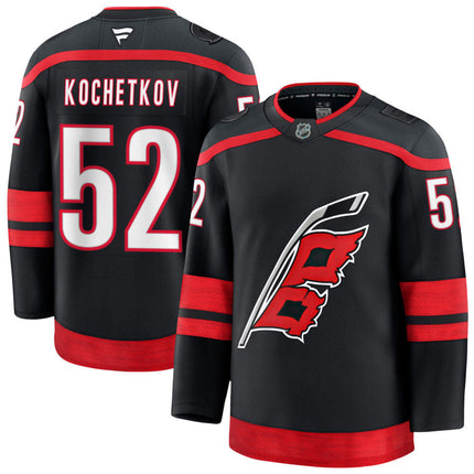 Pyotr Kochetkov Carolina Hurricanes 2025 Home Jersey - Black