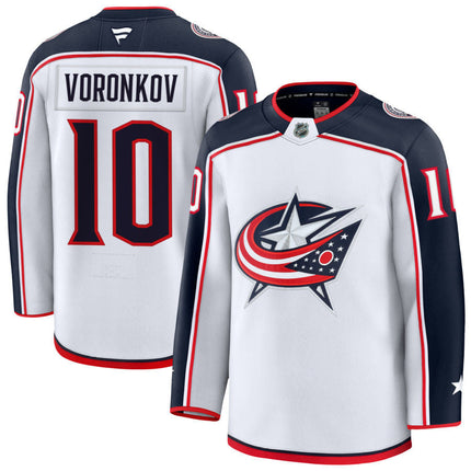 Dmitri Voronkov Columbus Blue Jackets 2025 Away Jersey - White