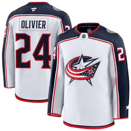 Mathieu Olivier Columbus Blue Jackets 2025 Away Jersey - White