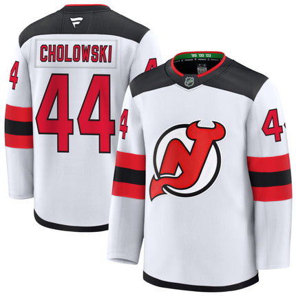 Dennis Cholowski New Jersey Devils 2025 Away Jersey - White