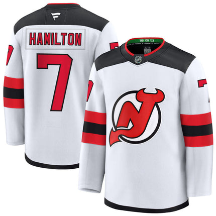 Dougie Hamilton New Jersey Devils 2025 Away Jersey - White