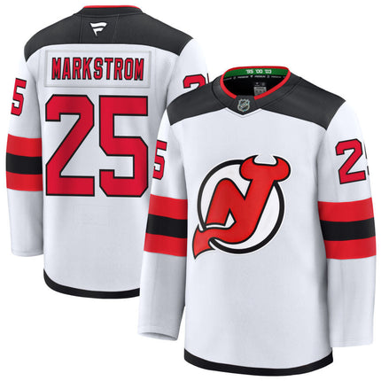 Jacob Markstrom New Jersey Devils 2025 Away Jersey - White