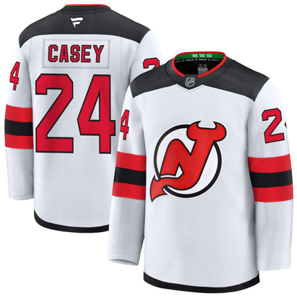 Seamus Casey New Jersey Devils 2025 Away Jersey - White