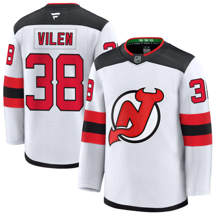Topias Vilen New Jersey Devils 2025 Away Jersey - White