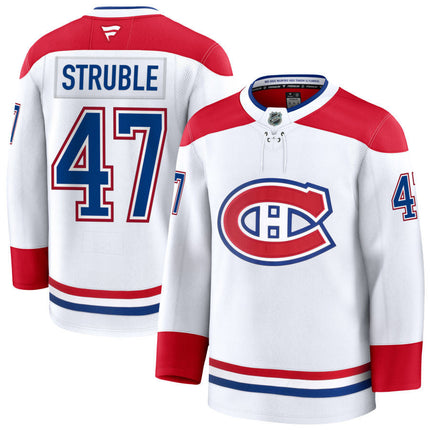 Jayden Struble Montreal Canadiens 2025 Away Jersey - White