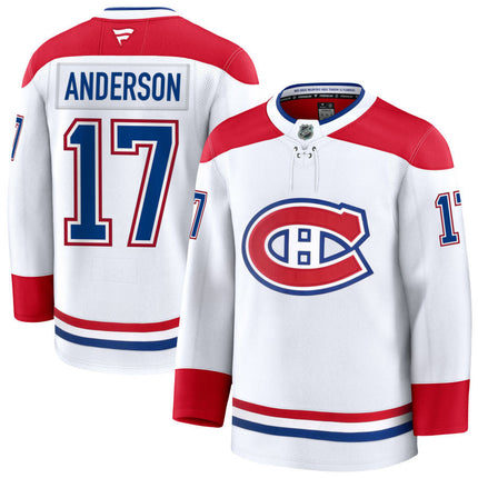 Josh Anderson Montreal Canadiens 2025 Away Jersey - White