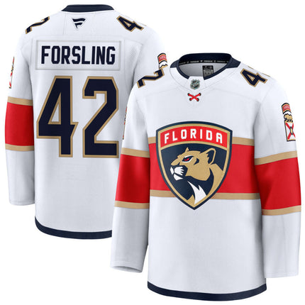 Gustav Forsling Florida Panthers 2025 Away Jersey - White
