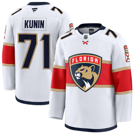 Luke Kunin Florida Panthers 2025 Away Jersey - White