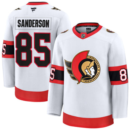 Jake Sanderson Ottawa Senators 2025 Away Jersey - White