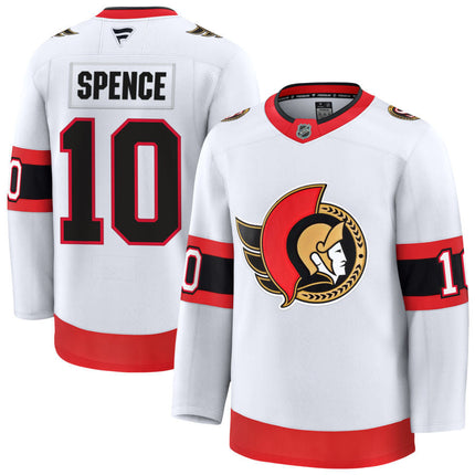 Jordan Spence Ottawa Senators 2025 Away Jersey - White