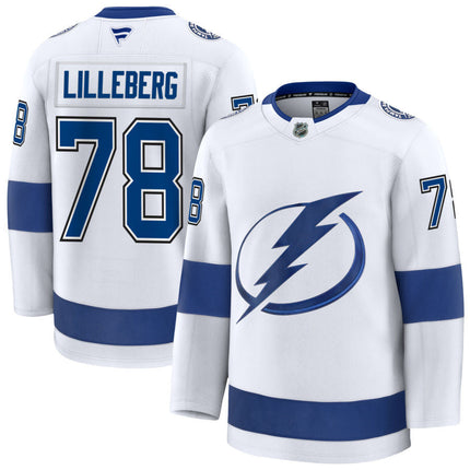 Emil Lilleberg Tampa Bay Lightning 2025 Away Jersey - White