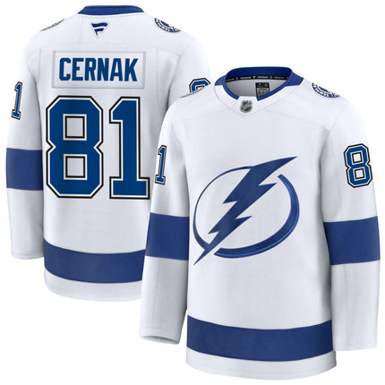 Erik Cernak Tampa Bay Lightning 2025 Away Jersey - White