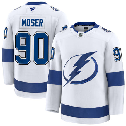 J.J. Moser Tampa Bay Lightning 2025 Away Jersey - White