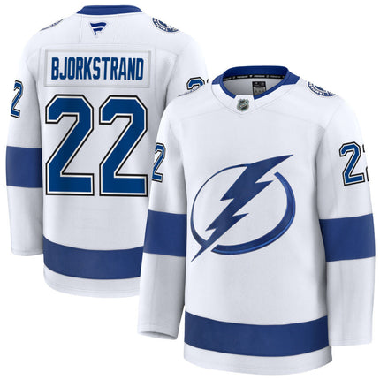 Oliver Bjorkstrand Tampa Bay Lightning 2025 Away Jersey - White